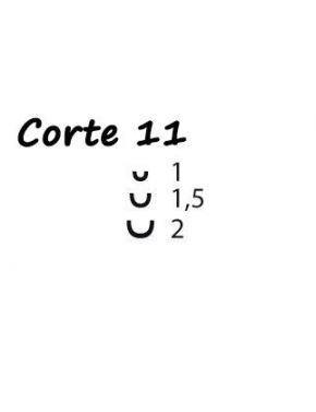 Gubia Dos Cerezas corte 11 - 47 (1, 1.5, y 2 mm)